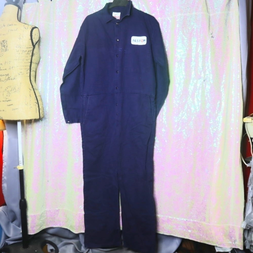 BLUE VIOLET COVERALLS L Steel Grip Canvas Twill Cotton Work Utility Mechanic